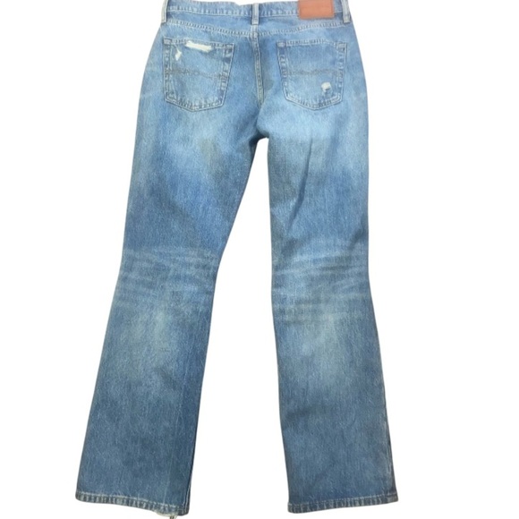 Lucky Brand Men’s Distressed Jeans 30x32 Medium Wash Straight Leg - Picture 3 of 10